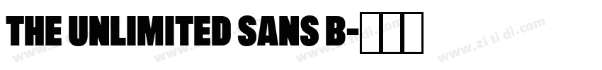 The Unlimited Sans B字体转换